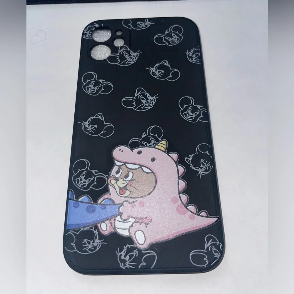 Jerry iPhone 11 case cover silicone Phone Case Tom & Jerry black cartoon new